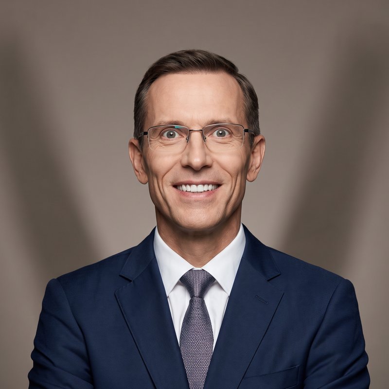 Studio portrait of Jonathan A. Mercer, Partner